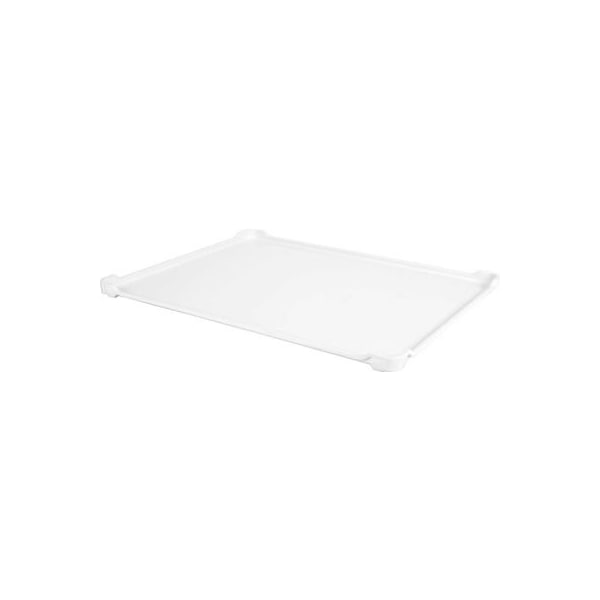 Mfg Tray Molded Fiberglass Stacking Drying Tray with Drop Ends and Sides 30 1/8" x 24" x 1 3/8" White 6420085269 - main